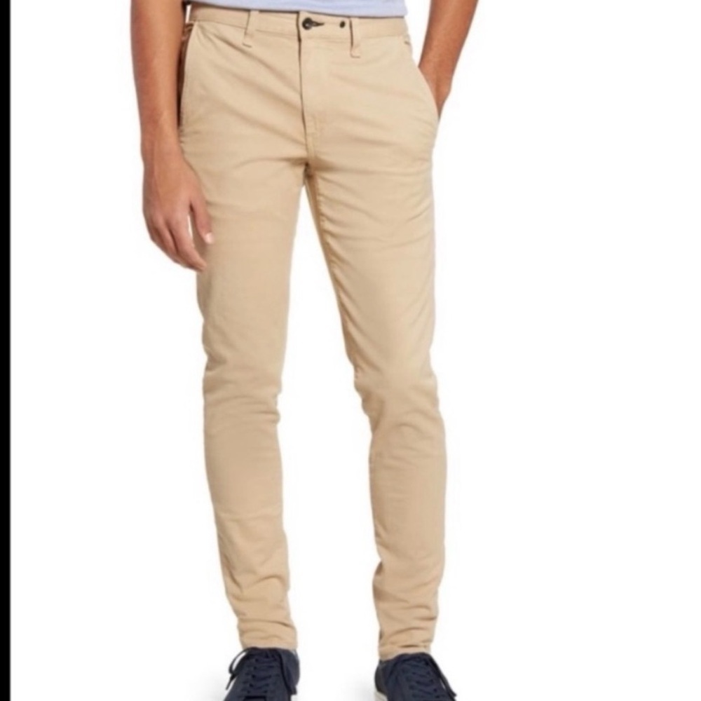 Rag And Bone Chino Straight Leg Pants Mens 29x27.5 Beige Work Business Casual